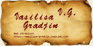 Vasilisa Građin vizit kartica